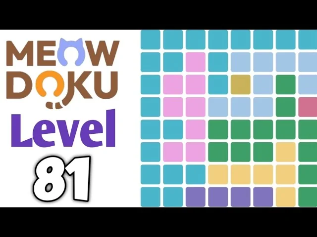 Meowdoku Level 81 board layout