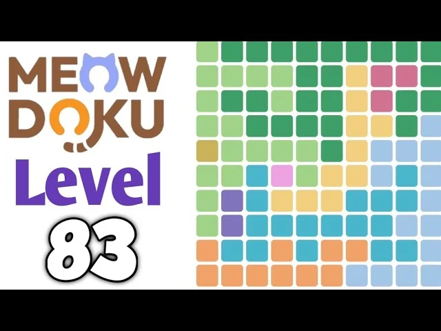 Meowdoku Level 83 board layout
