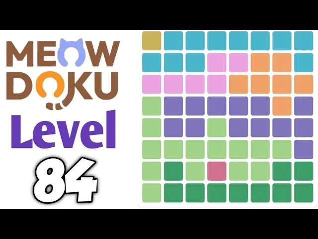Meowdoku Level 84 board layout