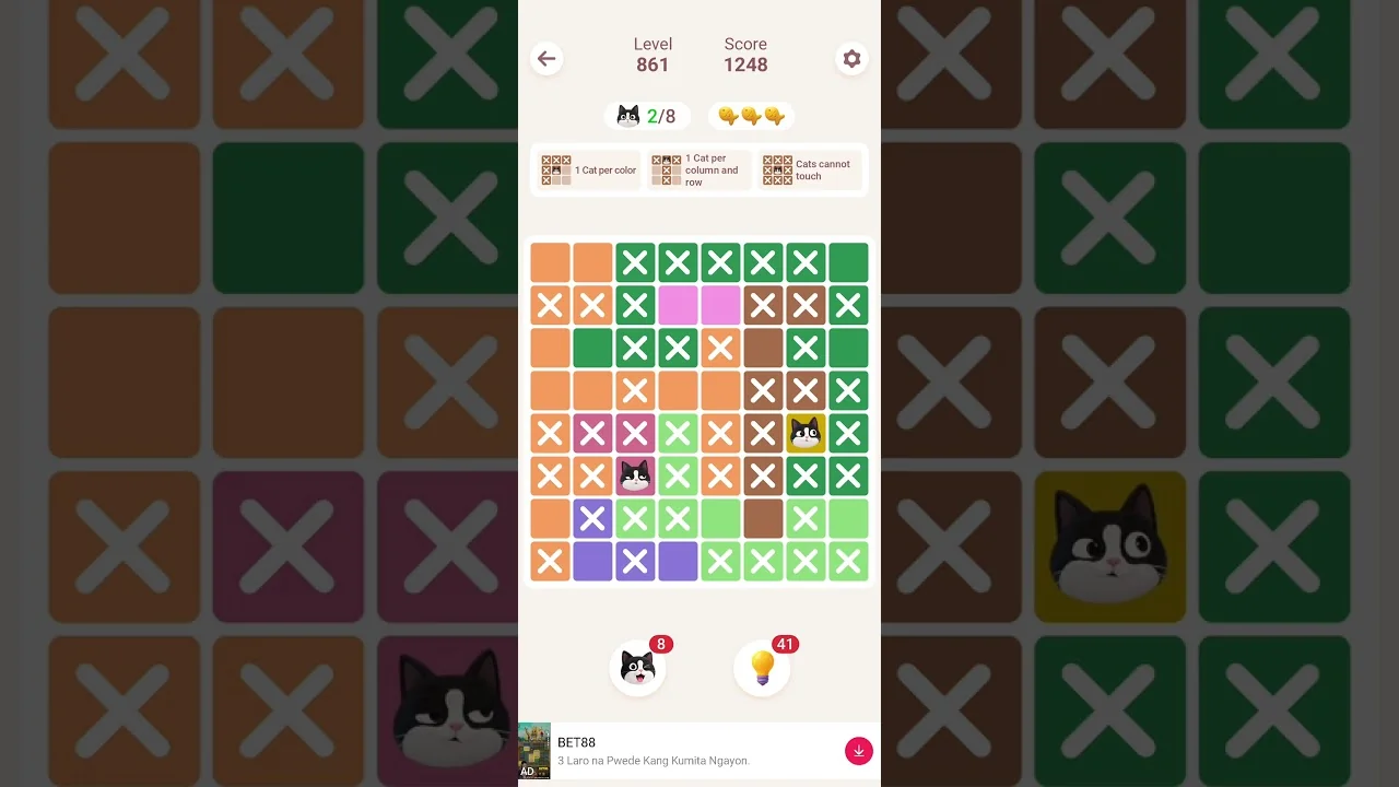 Meowdoku Level 861 board layout