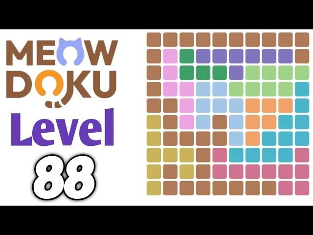 Meowdoku Level 88 board layout
