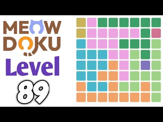 Meowdoku Level 89 board layout