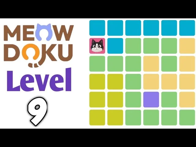 Meowdoku Level 9 board layout