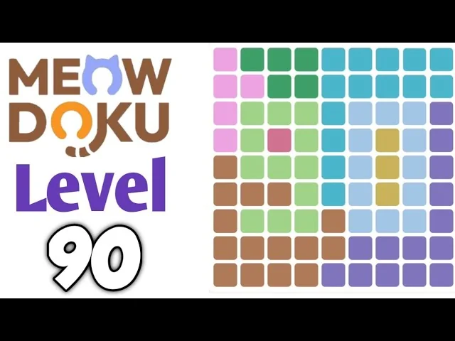 Meowdoku Level 90 board layout