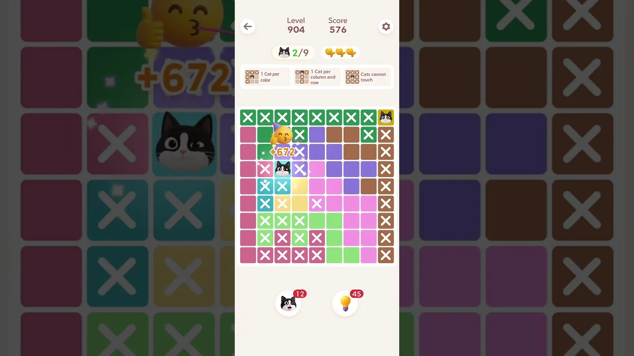Meowdoku Level 904 board layout