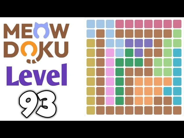 Meowdoku Level 93 board layout