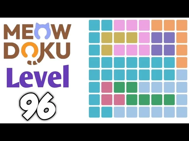 Meowdoku Level 96 board layout