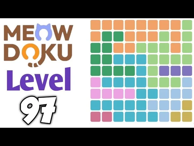 Meowdoku Level 97 board layout