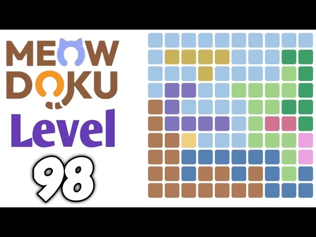 Meowdoku Level 98 board layout