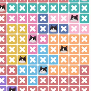 Meowdoku Level 1362 solved board with every cat placed