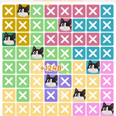 Meowdoku Level 931 solved board with every cat placed