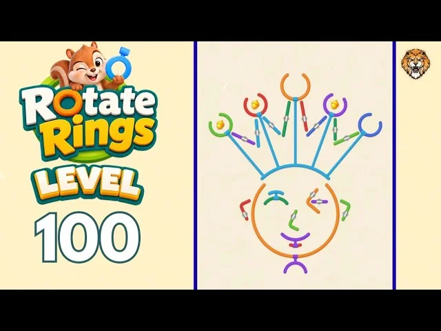 Rotate Rings Level 100 board