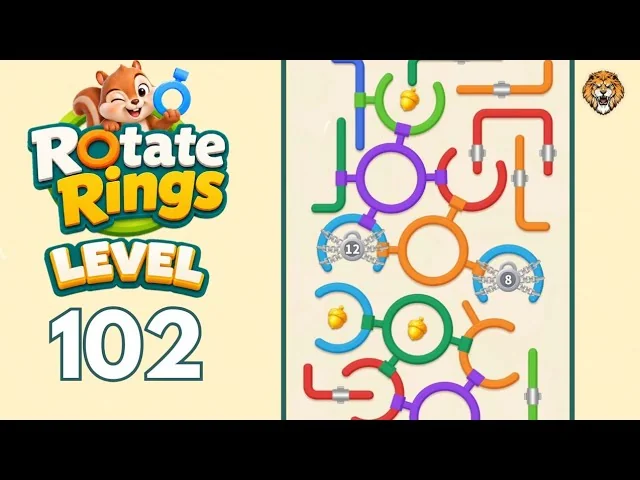 Rotate Rings Level 102 board