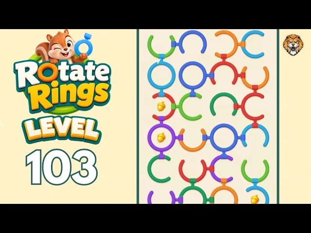 Rotate Rings Level 103 board