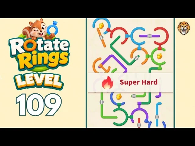 Rotate Rings Level 109 board