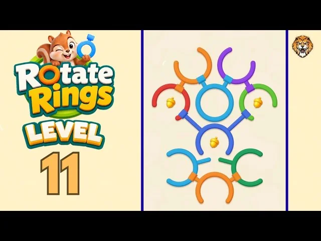 Rotate Rings Level 11 board
