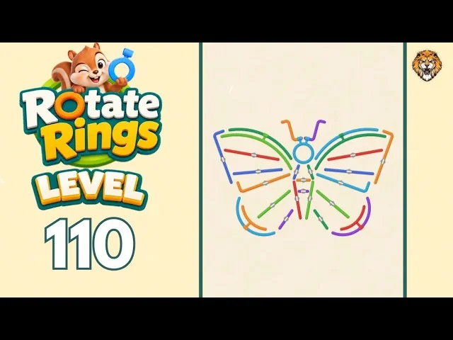 Rotate Rings Level 110 board