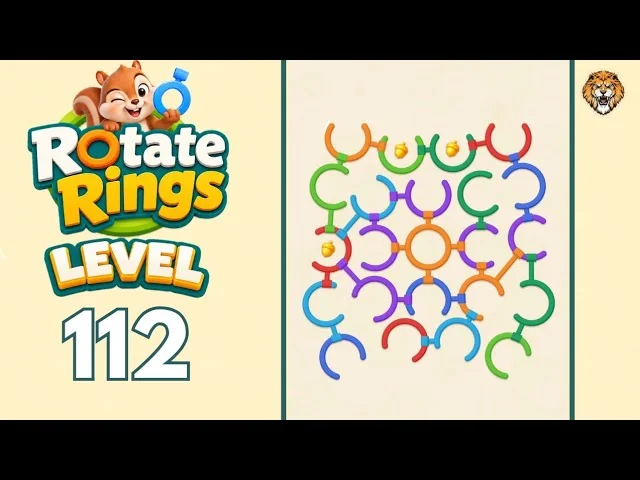 Rotate Rings Level 112 board