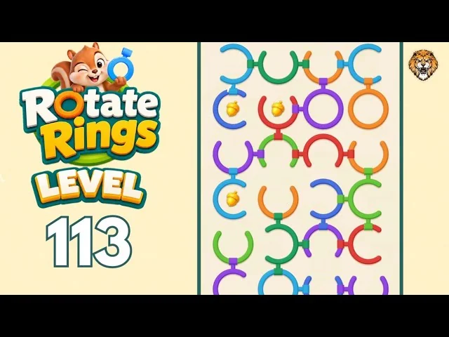 Rotate Rings Level 113 board