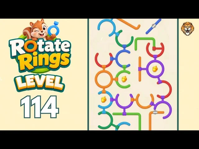 Rotate Rings Level 114 board