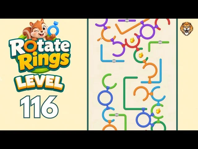 Rotate Rings Level 116 board