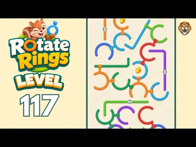 Rotate Rings Level 117 board