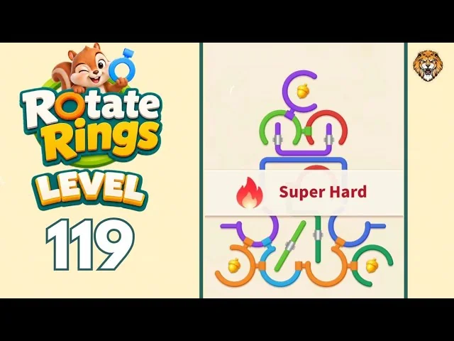 Rotate Rings Level 119 board