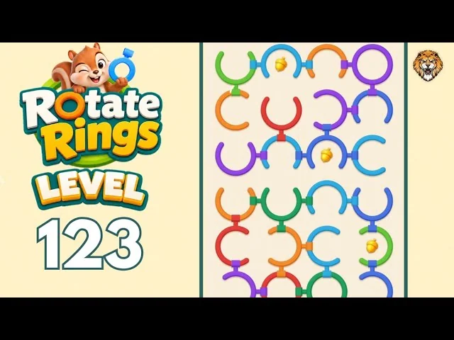 Rotate Rings Level 123 board