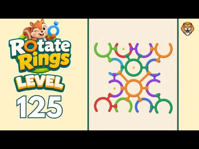 Rotate Rings Level 125 board