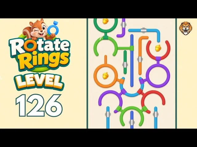 Rotate Rings Level 126 board