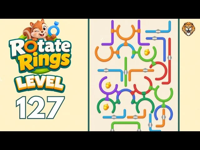 Rotate Rings Level 127 board
