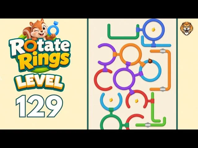 Rotate Rings Level 129 board