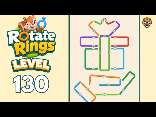 Rotate Rings Level 130 board