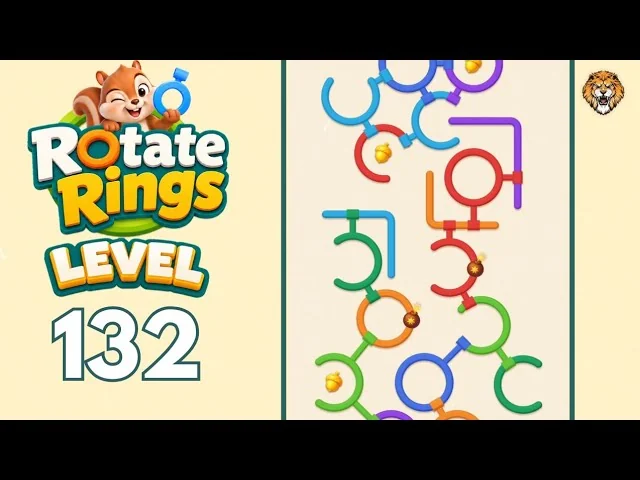 Rotate Rings Level 132 board