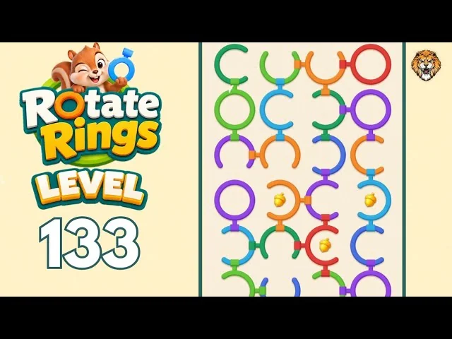 Rotate Rings Level 133 board