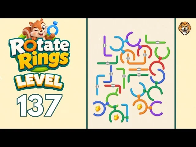 Rotate Rings Level 137 board