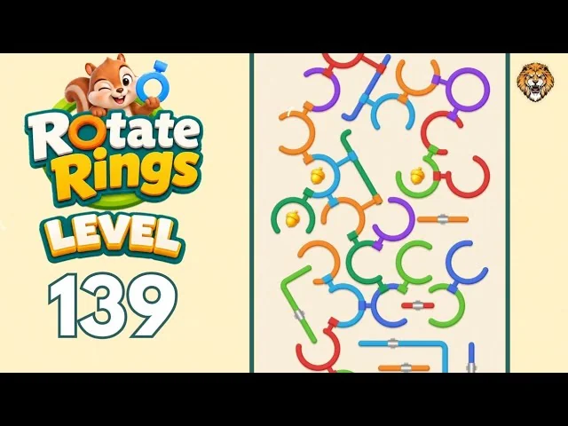 Rotate Rings Level 139 board