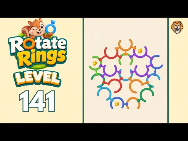Rotate Rings Level 141 board