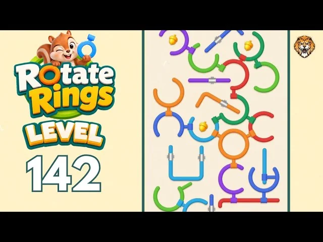 Rotate Rings Level 142 board