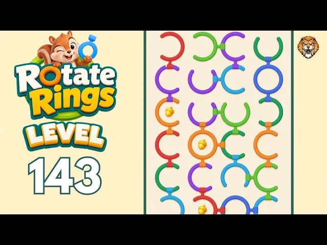 Rotate Rings Level 143 board