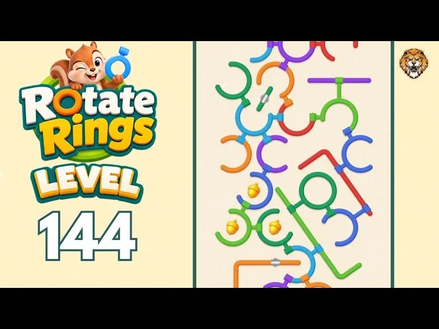 Rotate Rings Level 144 board
