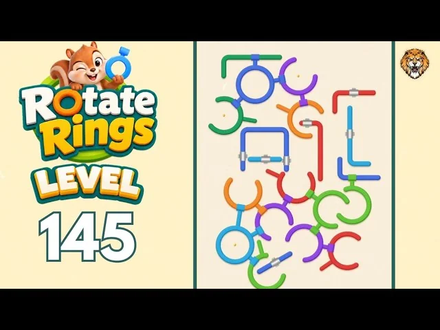 Rotate Rings Level 145 board