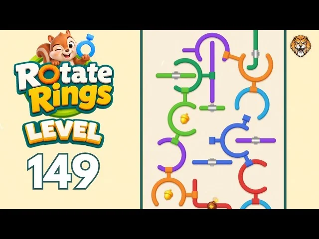 Rotate Rings Level 149 board