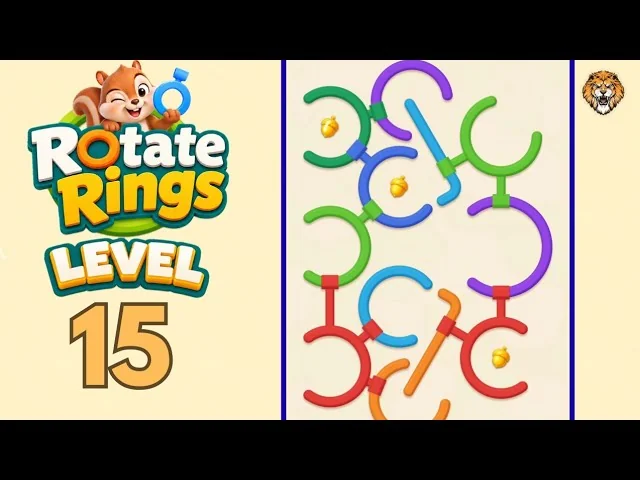 Rotate Rings Level 15 board