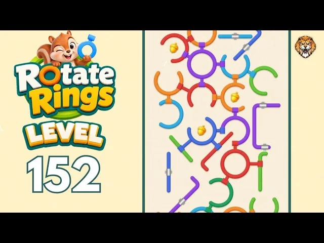 Rotate Rings Level 152 board