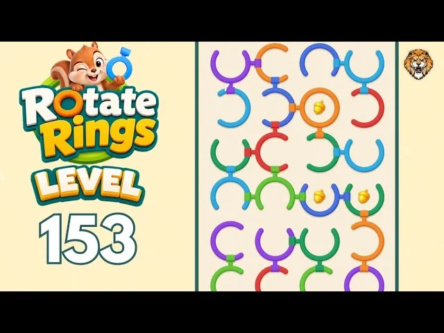 Rotate Rings Level 153 board