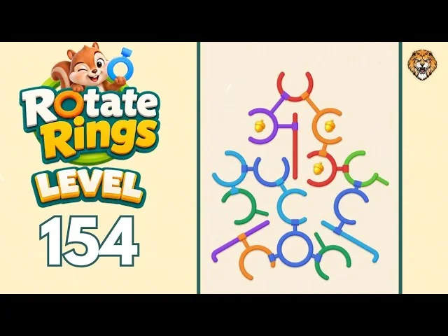 Rotate Rings Level 154 board