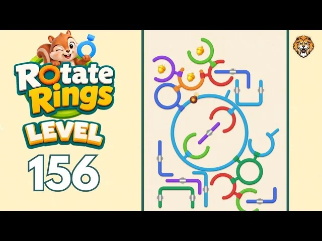 Rotate Rings Level 156 board
