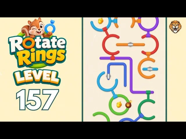Rotate Rings Level 157 board