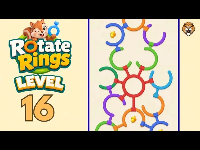 Rotate Rings Level 16 board